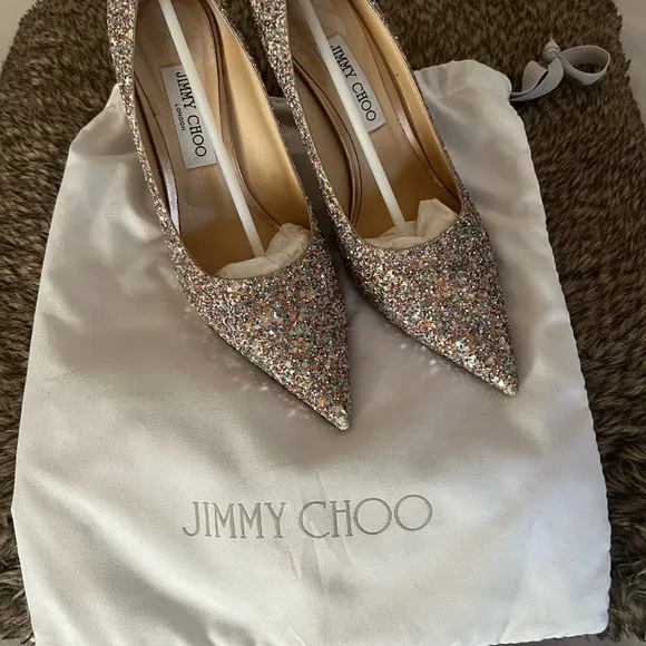 Jimmy Choo Romy Glitter Pumps - Multicolor