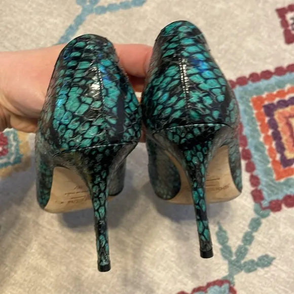 Jimmy Choo Snake print leather pumps