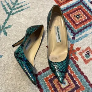 Jimmy Choo Snake print leather pumps