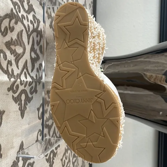 Jimmy Choo White Confetti Sandals