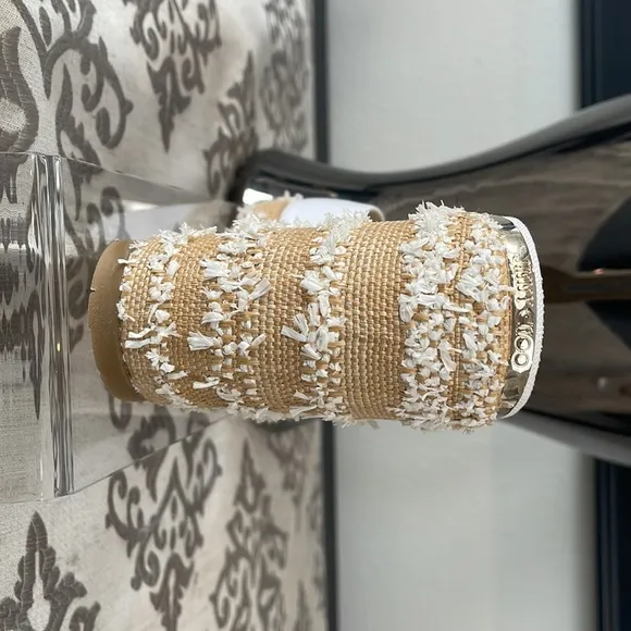 Jimmy Choo White Confetti Sandals