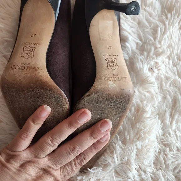 Jimmy Choo Women's Brown Suede Pumps