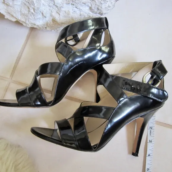 Joan &amp; David Black Heel Sandals
