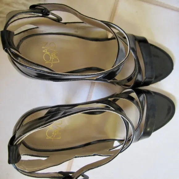 Joan &amp; David Black Heel Sandals