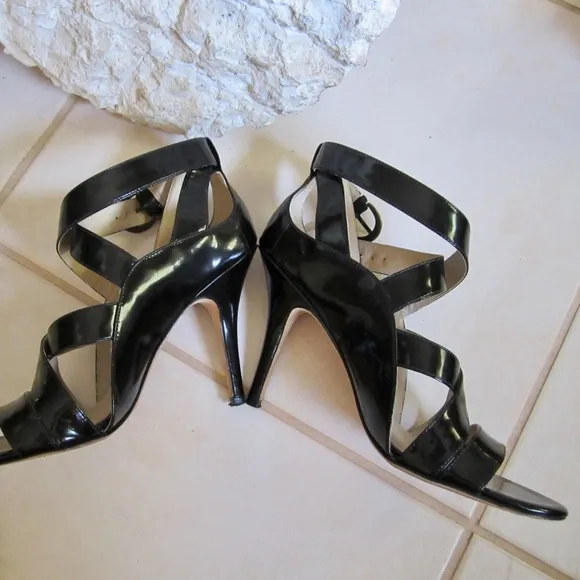 Joan &amp; David Black Heel Sandals