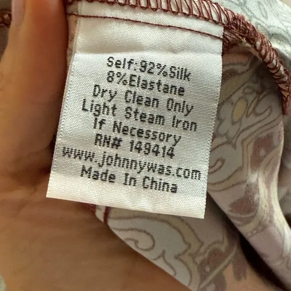 Johnny Was silk Sandalwood maxi dress S