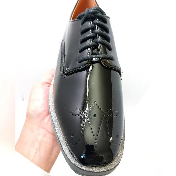Johnston &amp;‎ Murphy Gracelyn Brogue Platform Shoes, NEW Size 7.5