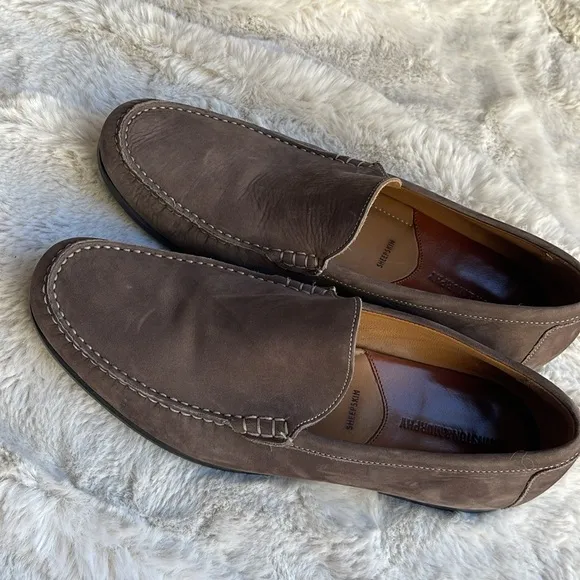 Johnston &amp; Murphy Men's suede Brown Loafers