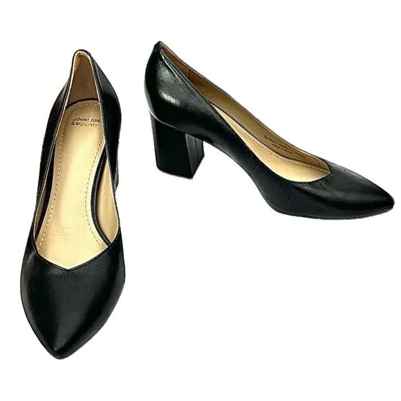 JOHNSTON &amp; MURPHY Women’s Black Dress Pump Shoes  Leather Size 8.5 Medium New