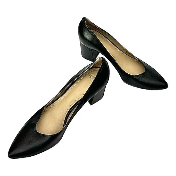 JOHNSTON &amp; MURPHY Women’s Black Dress Pump Shoes  Leather Size 8.5 Medium New
