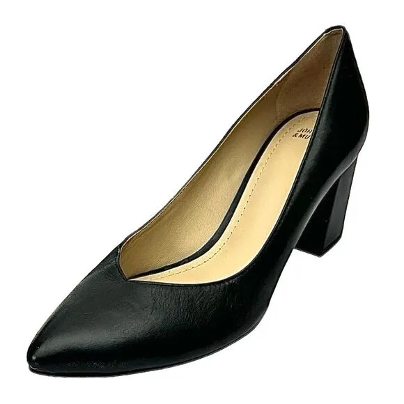 JOHNSTON &amp; MURPHY Women’s Black Dress Pump Shoes  Leather Size 8.5 Medium New