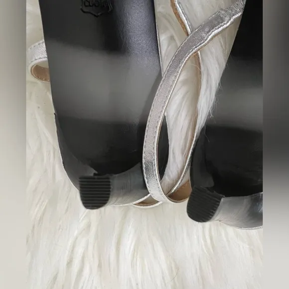 Joie Madi Metallic leather heel