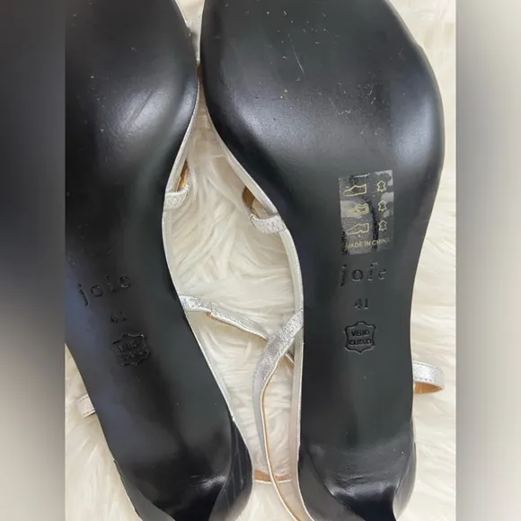 Joie Madi Metallic leather heel