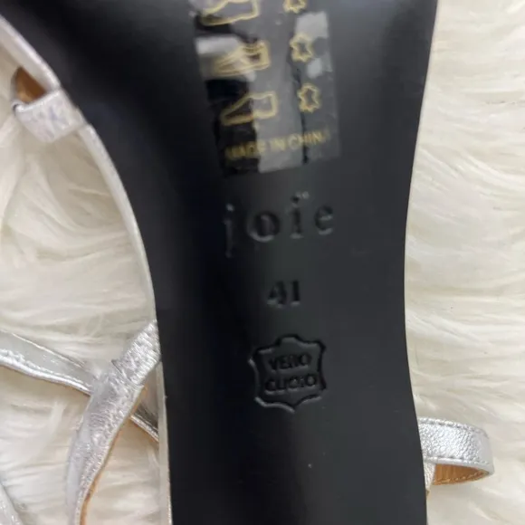 Joie Madi Metallic leather heel