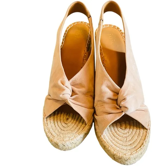 Joie Sandles Kaili Wedge Suede- Light Pink
