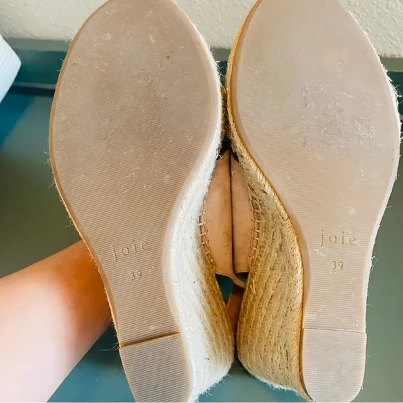 Joie Sandles Kaili Wedge Suede- Light Pink
