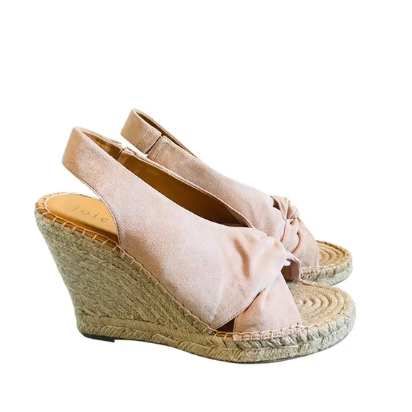 Joie Sandles Kaili Wedge Suede- Light Pink