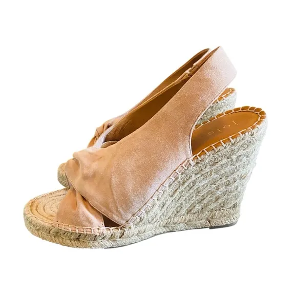 Joie Sandles Kaili Wedge Suede- Light Pink