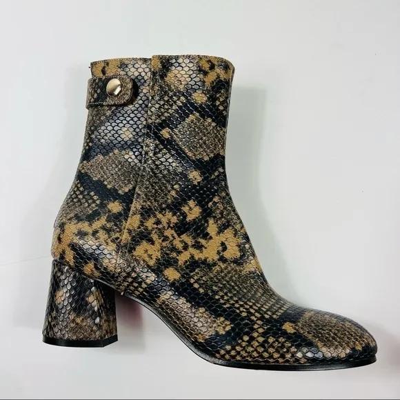 Joie Snakeskin Ramet Python Print Boots/Booties size 8.5