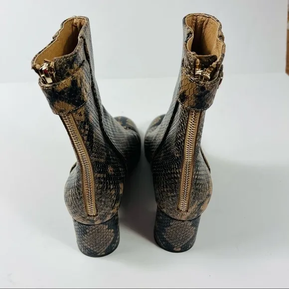 Joie Snakeskin Ramet Python Print Boots/Booties size 8.5