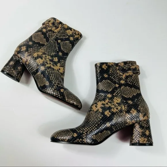 Joie Snakeskin Ramet Python Print Boots/Booties size 8.5