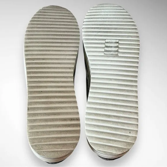 JOIE Women's Dabnis White Stripe Platform Sneakers Size 37 | EUC