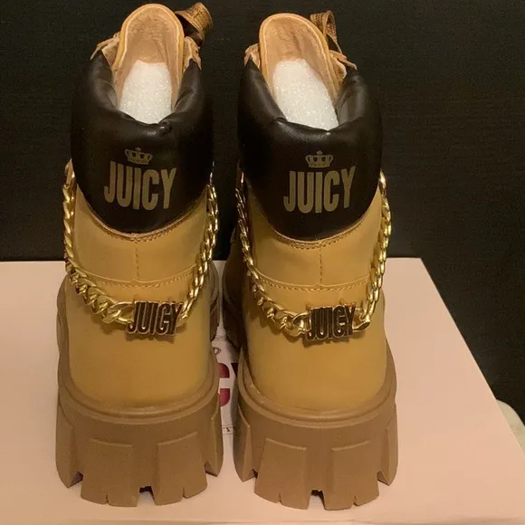 Juicy Couture Women’s Josie Block Heel Lace Up Boots