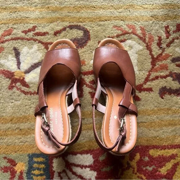 Kate spade brown wedges