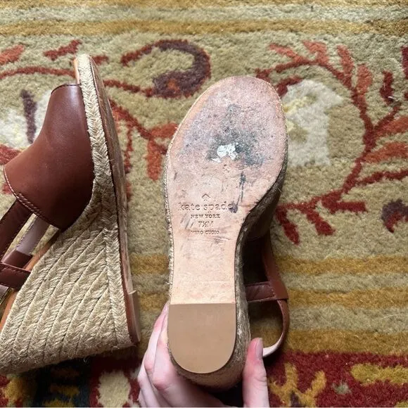 Kate spade brown wedges