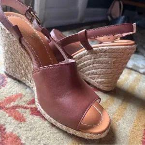 Kate spade brown wedges