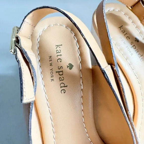 Kate Spade Light Beige wedge heel Sandals 7.5
