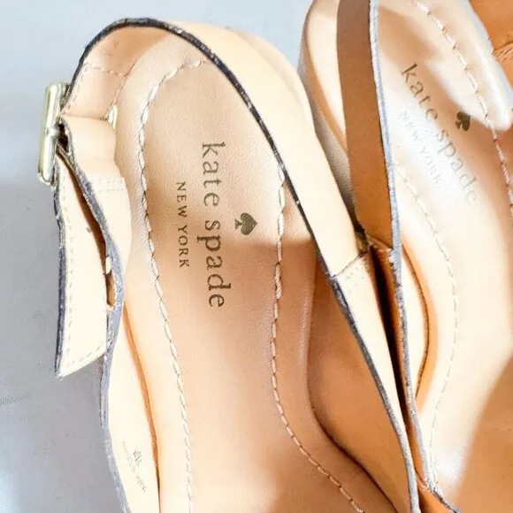 Kate Spade Light Beige wedge heel Sandals 7.5