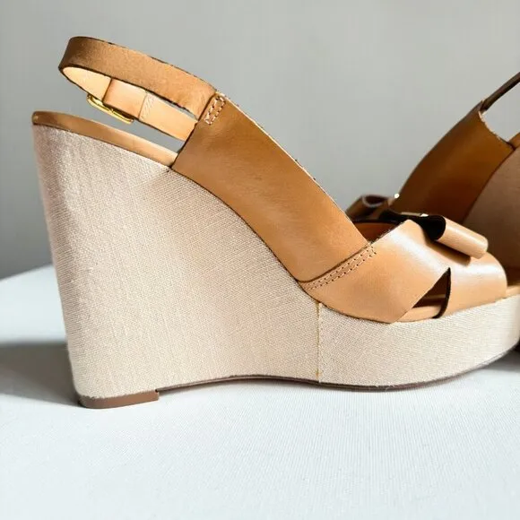 Kate Spade Light Beige wedge heel Sandals 7.5