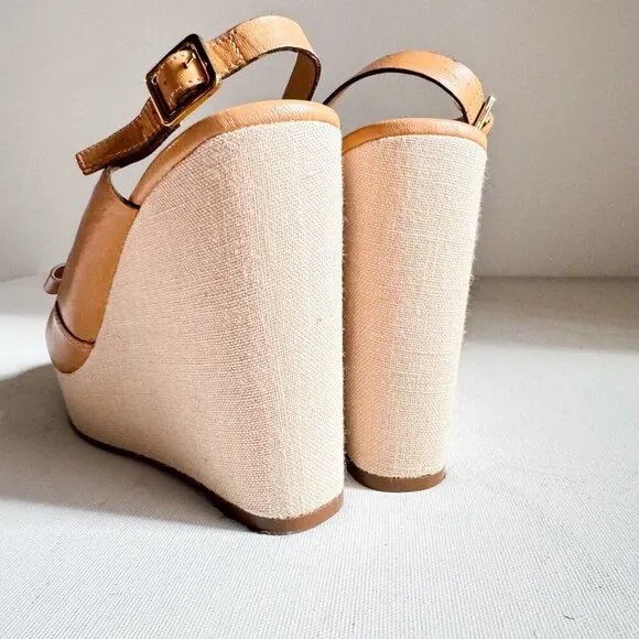 Kate Spade Light Beige wedge heel Sandals 7.5