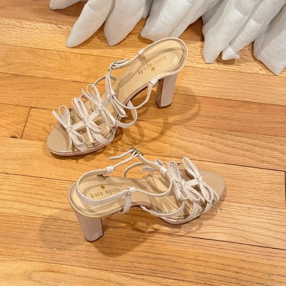 Kate‎ Spade New York  Bow Heel Sandals Size 36 1/2