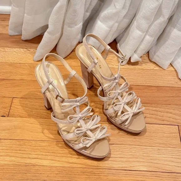 Kate‎ Spade New York  Bow Heel Sandals Size 36 1/2