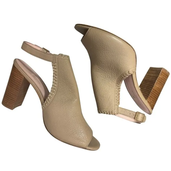Kate Spade New York Orlene Peep Toe Block Heel Sandals Pale Taupe 10
