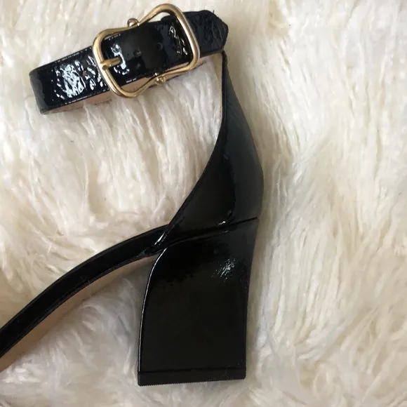 kate spade New York Patent Leather Susane Block Heel Sandals