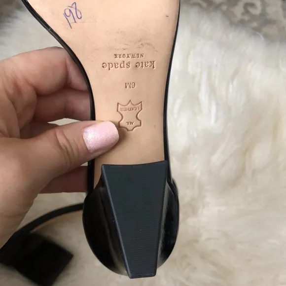 kate spade New York Patent Leather Susane Block Heel Sandals