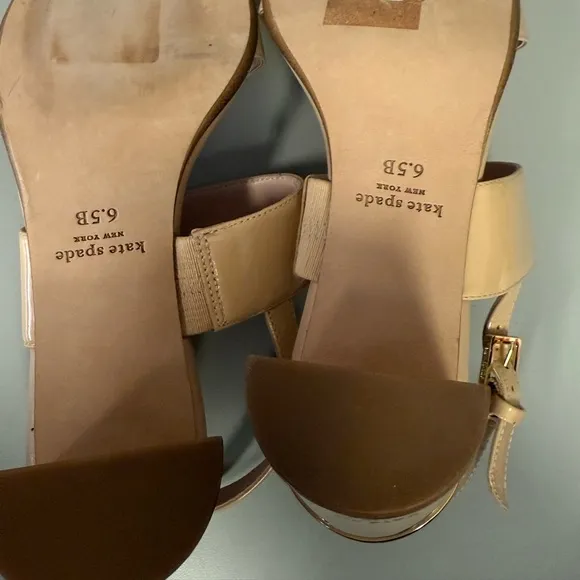 Kate Spade New York Women's Size‎ 6.5 Merrit Heel Sandal Sandals tan