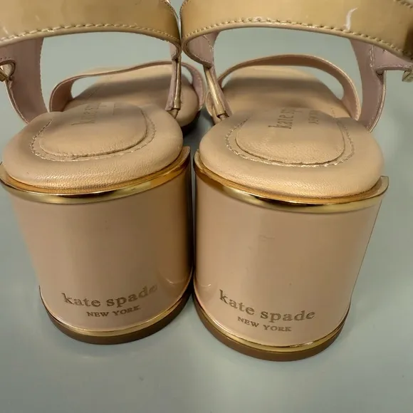 Kate Spade New York Women's Size‎ 6.5 Merrit Heel Sandal Sandals tan