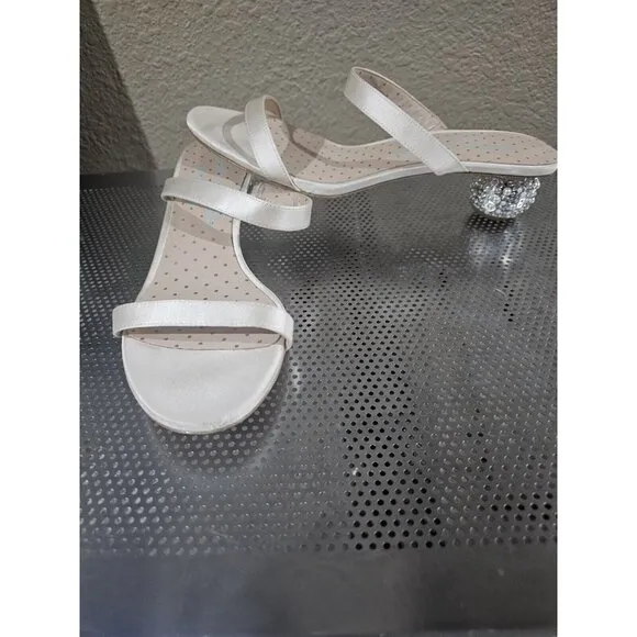 Kate Spade Palm Spring Crystal Sandal Shoes Women's 9 Sequined Heel