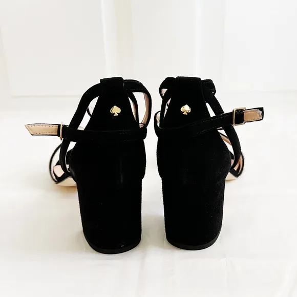 Kate Spade suede block heel sandals