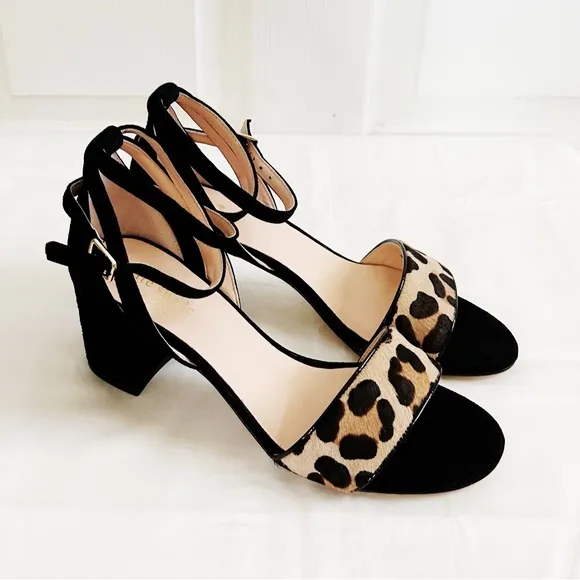 Kate Spade suede block heel sandals