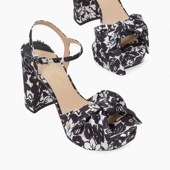 Kate Spade Tropical Foliage Platform Sandals