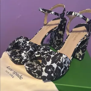 Kate Spade Tropical Foliage Platform Sandals
