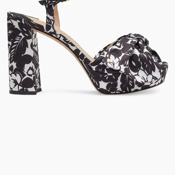 Kate Spade Tropical Foliage Platform Sandals