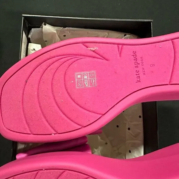 Kate Spade Neoprene Bikini Wedge Sandals 9 Rhododendron Grove