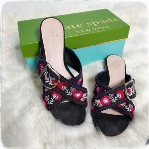 Kate spade embroidered sandals