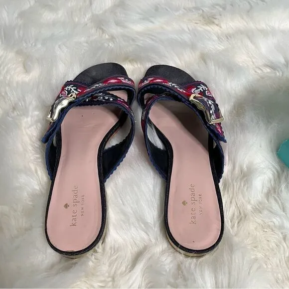 Kate spade embroidered sandals